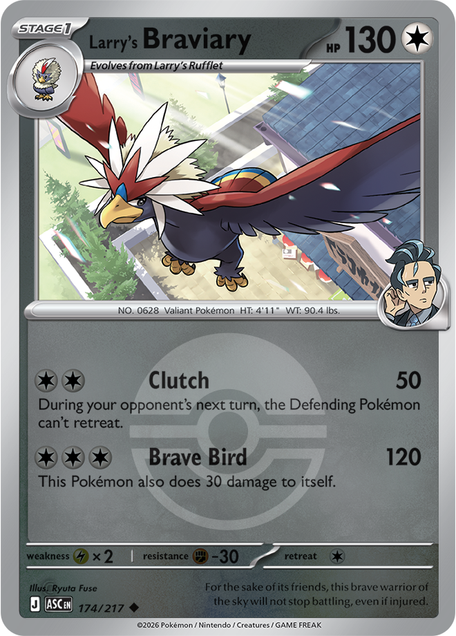 Larry's Braviary (Poke Ball) 174/217 — Ascended Heroes