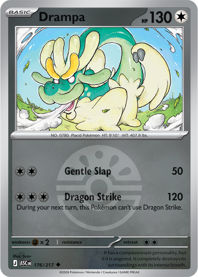 Drampa (Friend Ball) 176/217 — Ascended Heroes