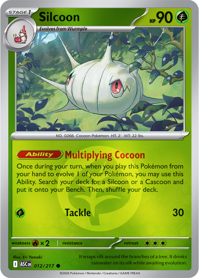 Silcoon (Energy Symbol Pattern) 012/217 — Ascended Heroes