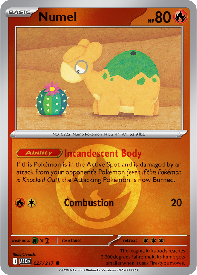 Numel (Energy Symbol Pattern) 027/217 — Ascended Heroes