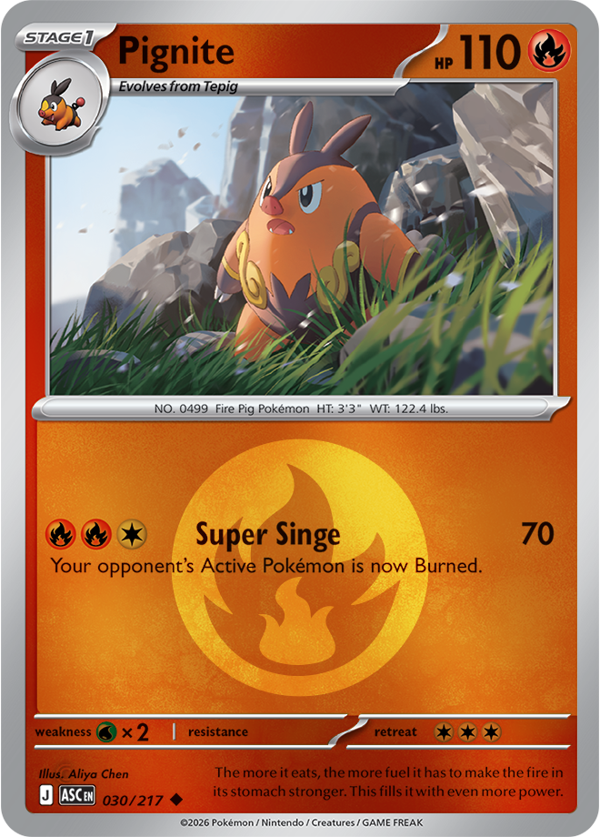 Pignite (Energy Symbol Pattern) 030/217 — Ascended Heroes