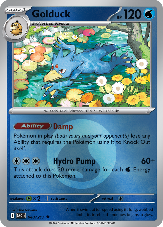 Golduck (Energy Symbol Pattern) 040/217 — Ascended Heroes