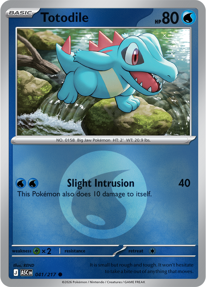 Totodile (Energy Symbol Pattern) 041/217 — Ascended Heroes