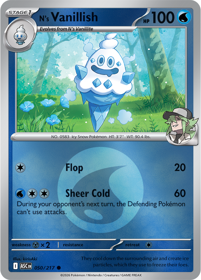 N's Vanillish (Energy Symbol Pattern) 050/217 — Ascended Heroes