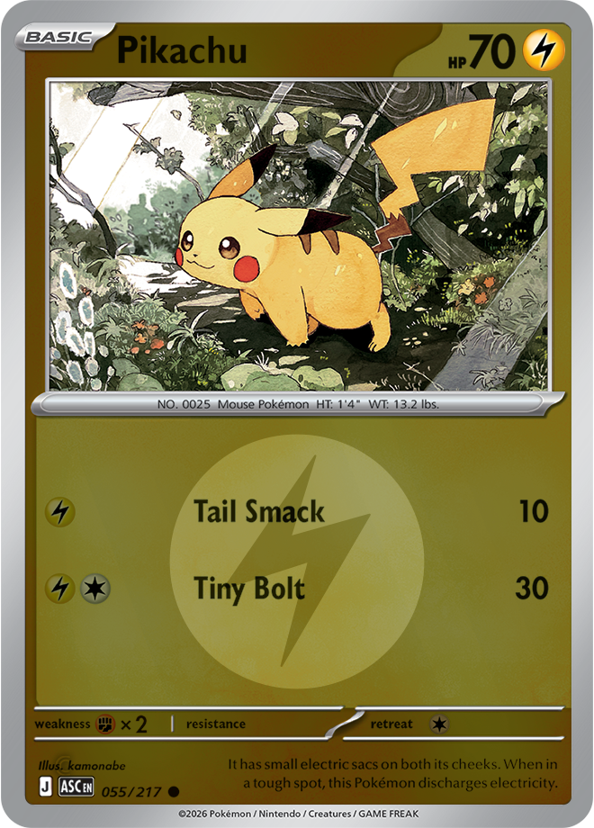 Pikachu (Energy Symbol Pattern) 055/217 — Ascended Heroes