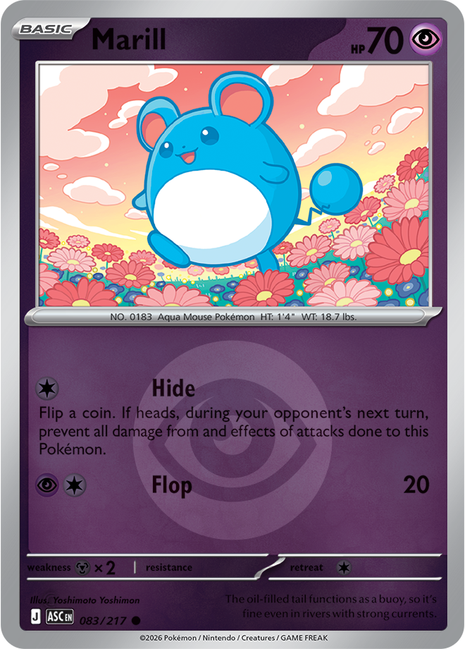 Marill (Energy Symbol Pattern) 083/217 — Ascended Heroes