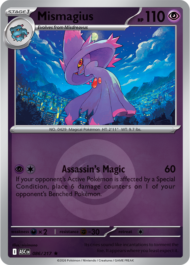 Mismagius (Energy Symbol Pattern) 086/217 — Ascended Heroes