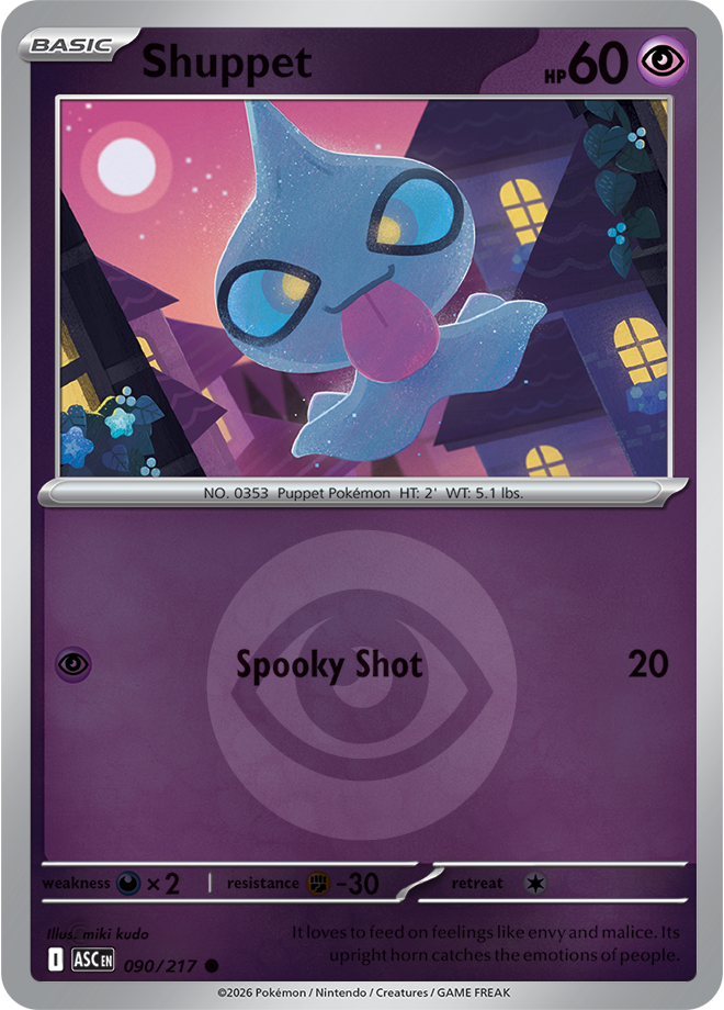 Shuppet (Energy Symbol Pattern) 090/217 — Ascended Heroes