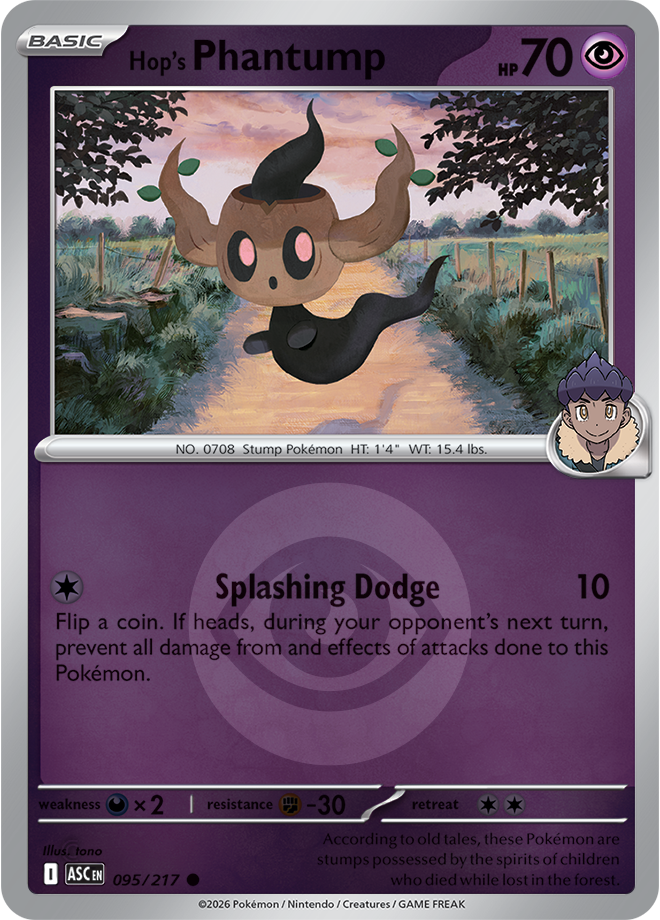 Hop's Phantump (Energy Symbol Pattern) 095/217 — Ascended Heroes