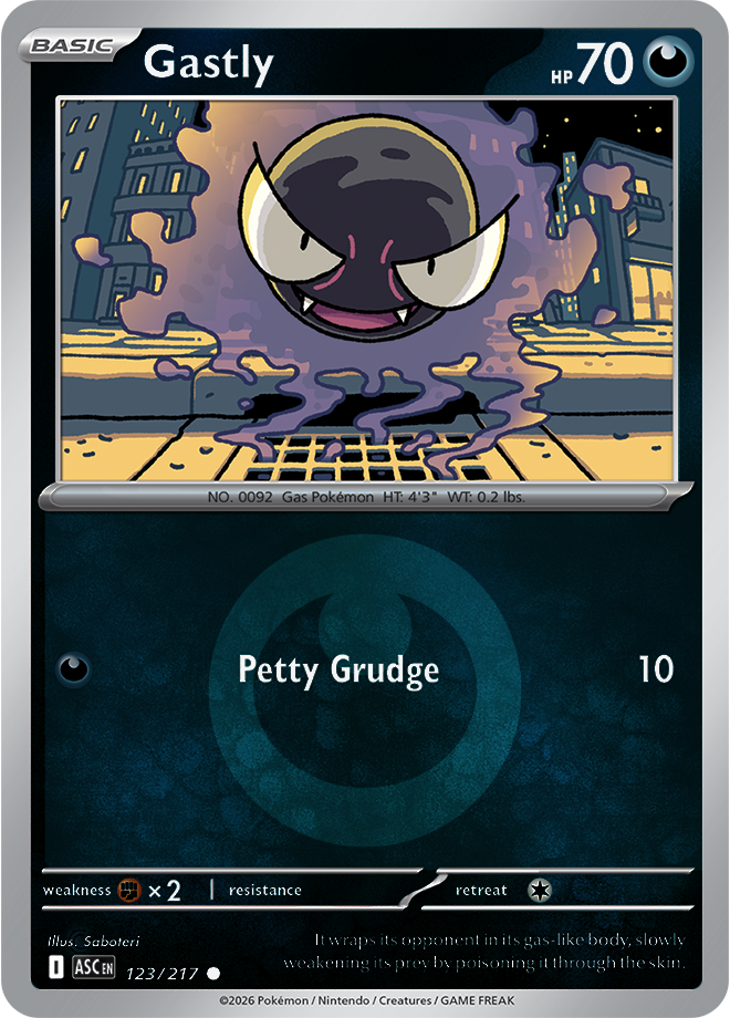 Gastly (Energy Symbol Pattern) 123/217 — Ascended Heroes