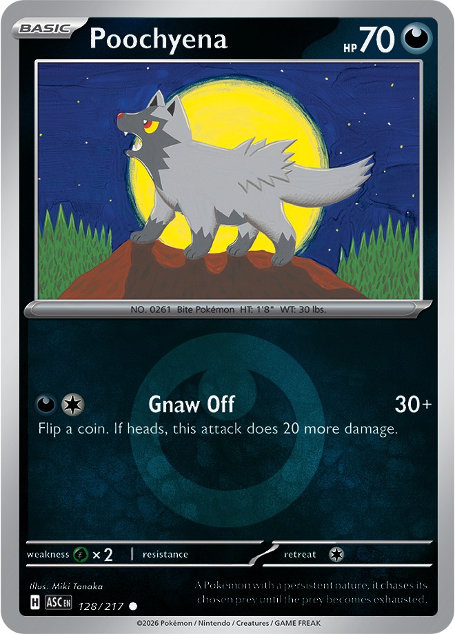 Poochyena (Energy Symbol Pattern) 128/217 — Ascended Heroes