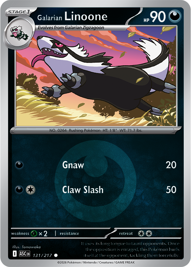 Galarian Linoone (Energy Symbol Pattern) 131/217 — Ascended Heroes