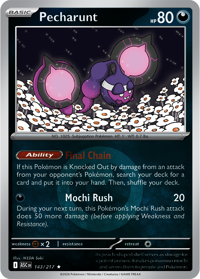 Pecharunt (Energy Symbol Pattern) 143/217 — Ascended Heroes