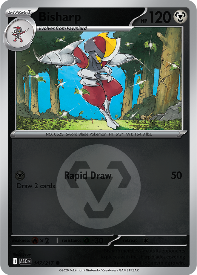 Bisharp (Energy Symbol Pattern) 147/217 — Ascended Heroes