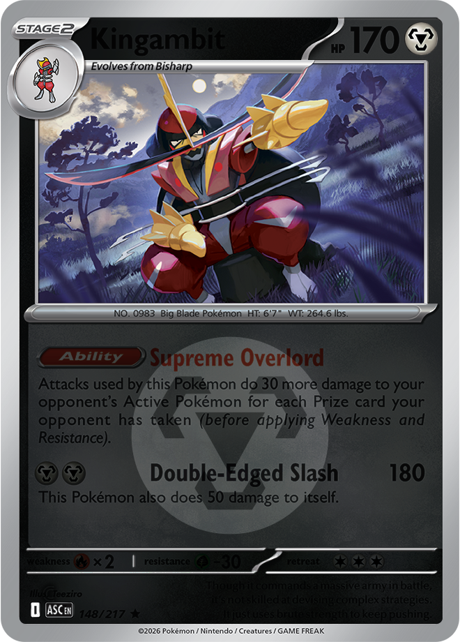 Kingambit (Energy Symbol Pattern) 148/217 — Ascended Heroes