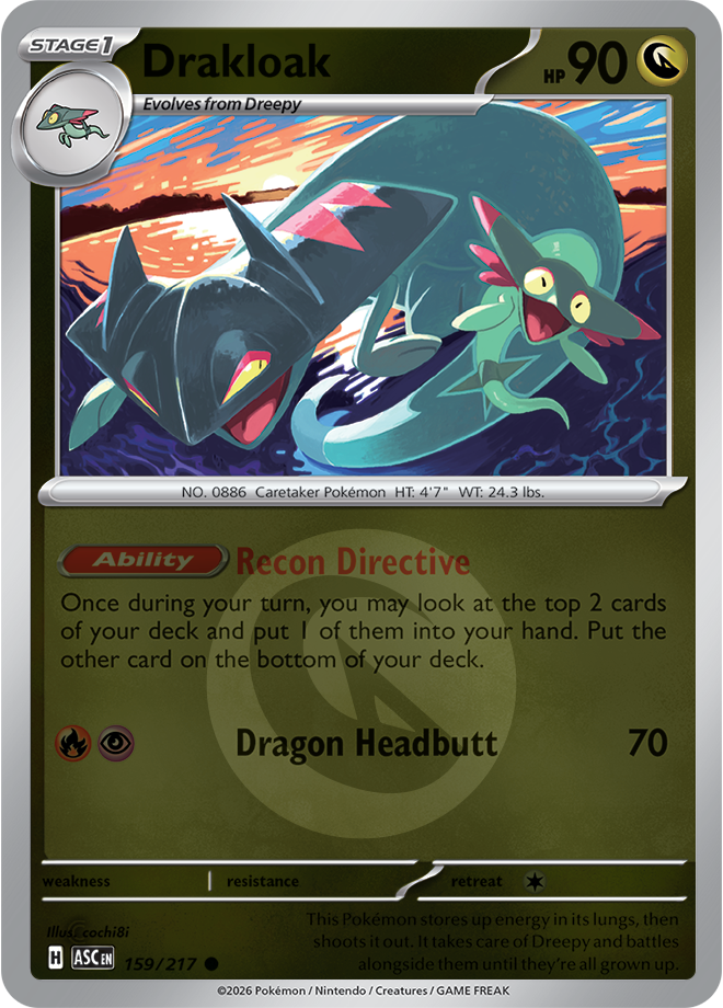 Drakloak (Energy Symbol Pattern) 159/217 — Ascended Heroes