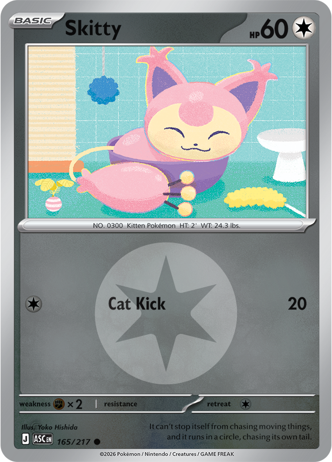 Skitty (Energy Symbol Pattern) 165/217 — Ascended Heroes