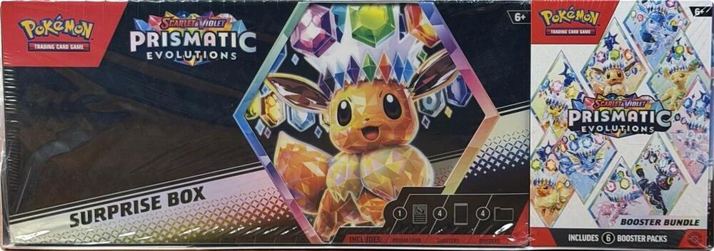 prismatic evolutions booster box bundle Pokemon TCG: Scarlet & Violet Pack (Random Art) Glittering gems and hidden patterns await at the end of the rainbow in the Pokémon TCG Pokémon Sealed Booster Packs In