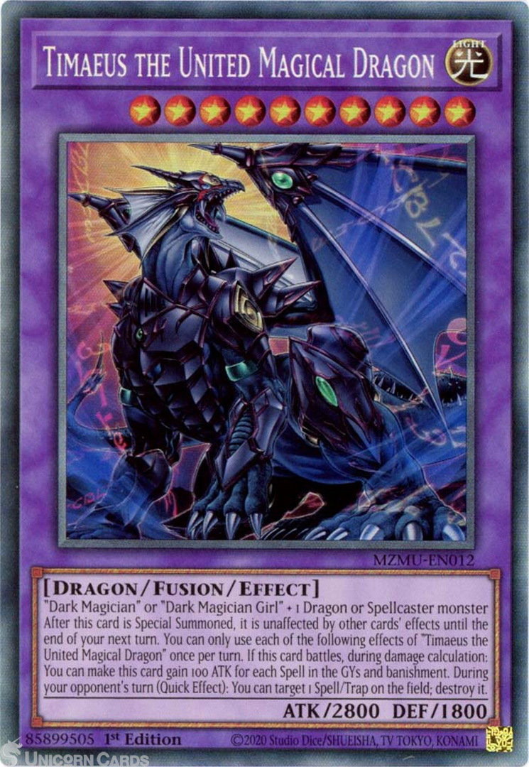 Timaeus the United Magical Dragon (Collector's Rare) MZMU-EN012
