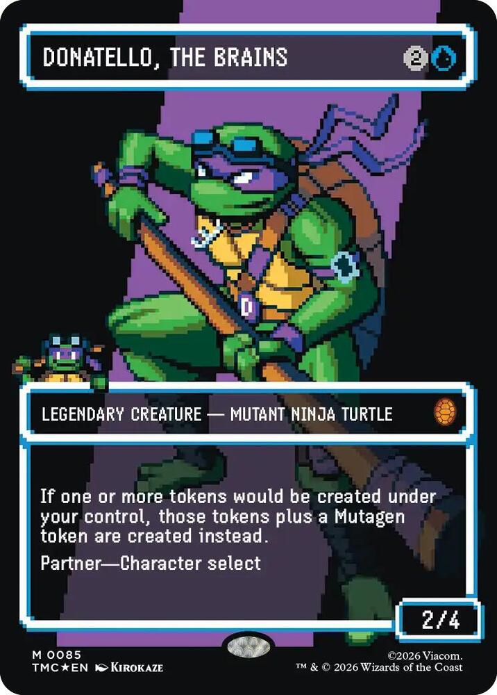 Donatello, the Brains (0085) (Borderless) (Surge Foil) 