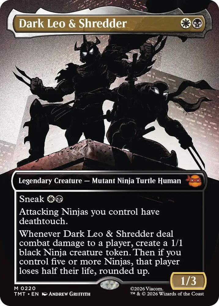 Dark Leo & Shredder (Borderless) 