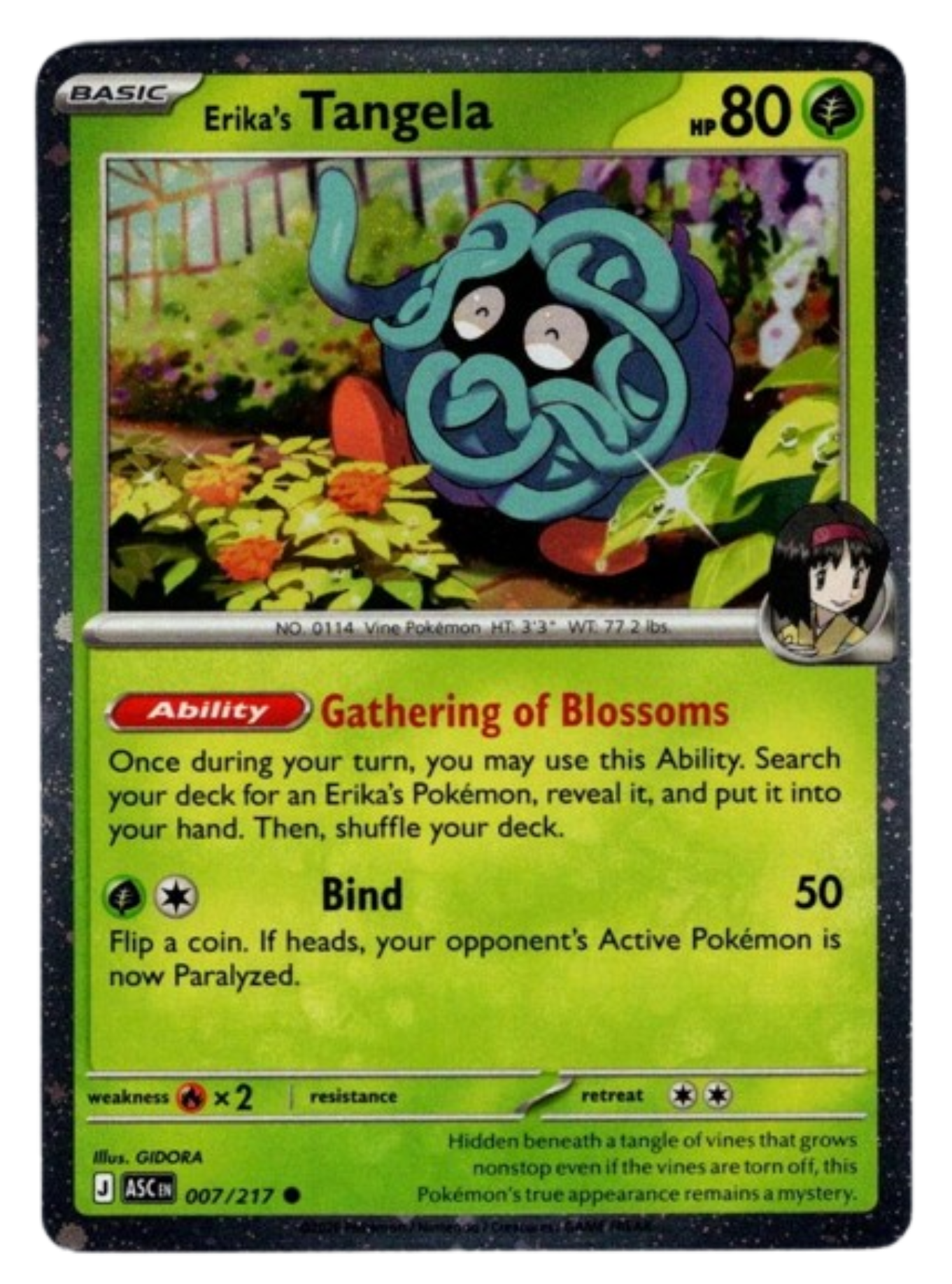 Erika's Tangela (Cosmo Holo)