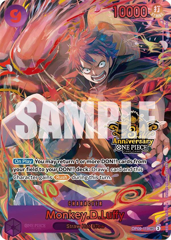 Monkey.D.Luffy (Japanese Version 3rd Anniversary Set) 
