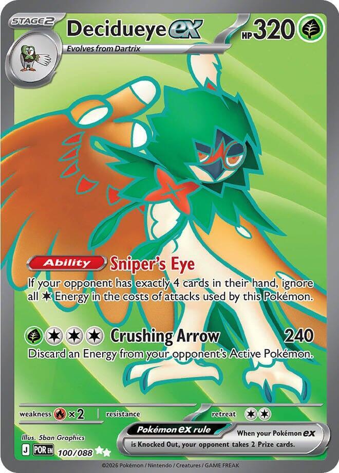 Decidueye ex - 100/088 - Perfect Order Pokemon - Collectr