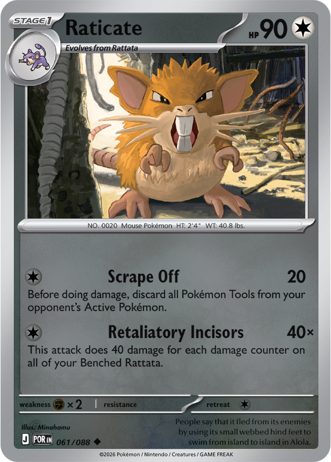 Raticate 061/088 — Perfect Order