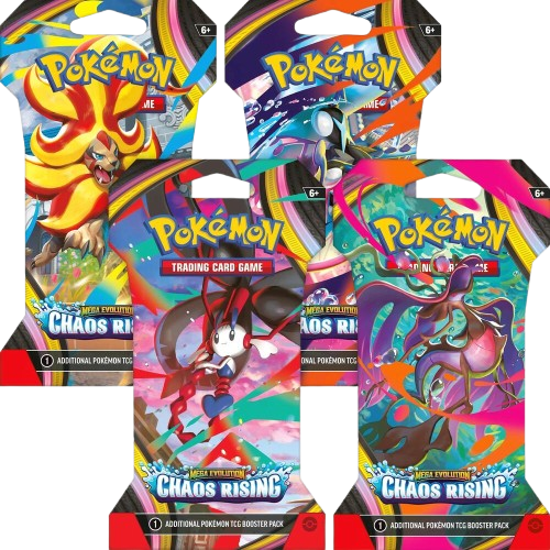 Chaos Rising Sleeved Booster Pack Art Bundle [Set of 4]