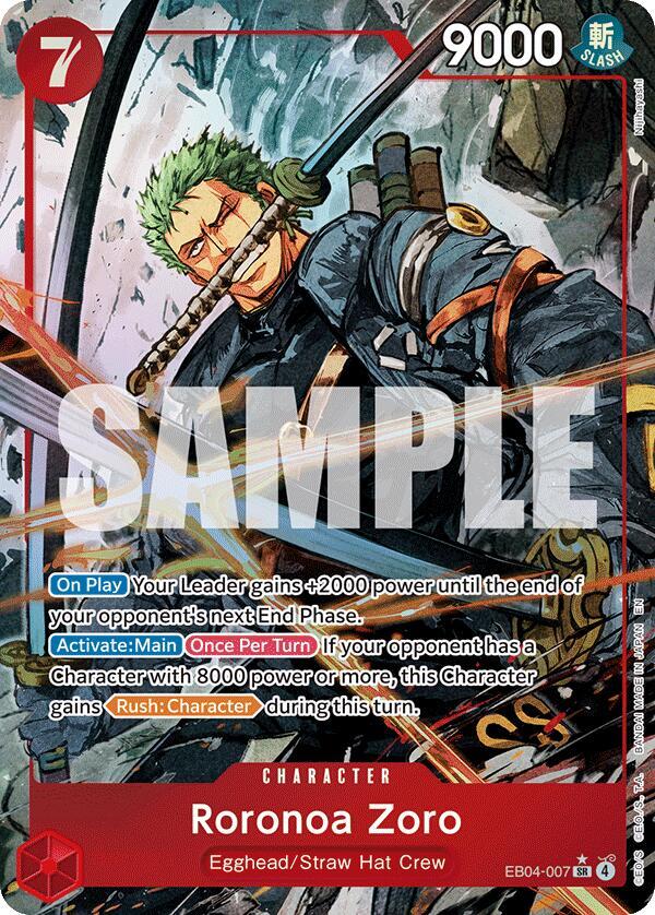Roronoa Zoro (EB04-007) (Alternate Art) - EB04-007 - Adventure on