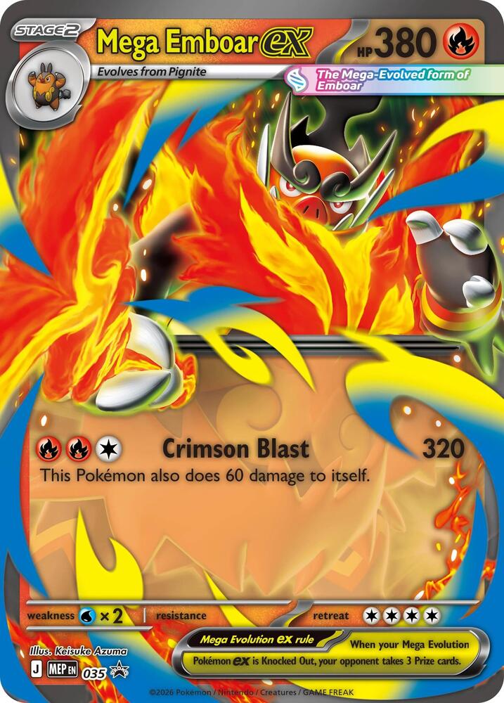 Mega Emboar ex 035 — Mega Evolution Promos