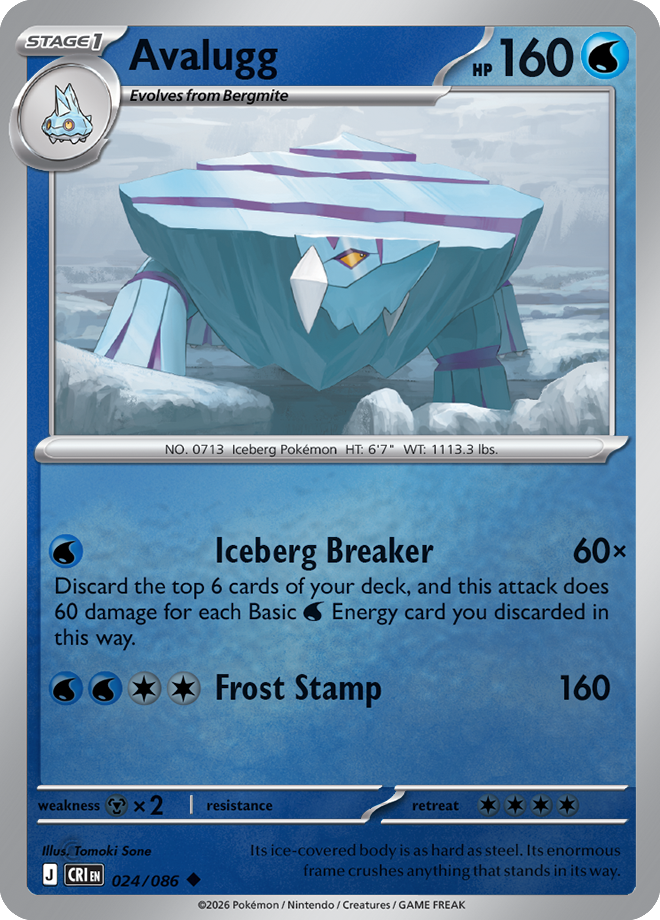 Avalugg 024/086 — Chaos Rising