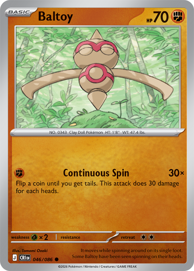 Baltoy 046/086 — Chaos Rising