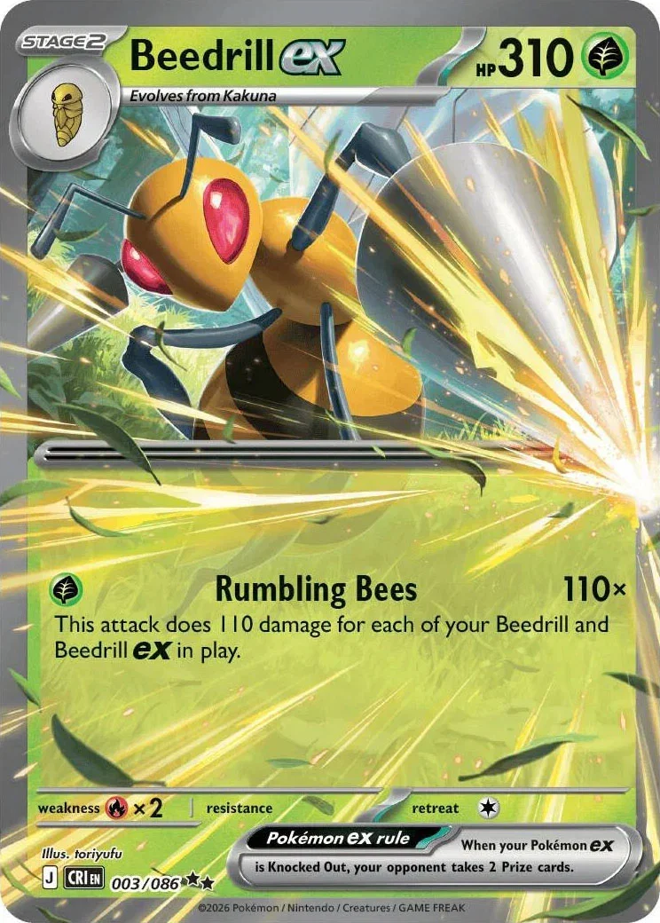 Beedrill ex 003/086 — Chaos Rising