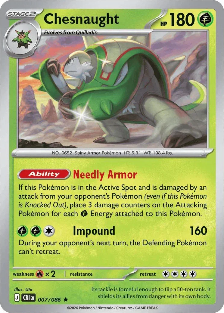 Chesnaught 007/086 — Chaos Rising