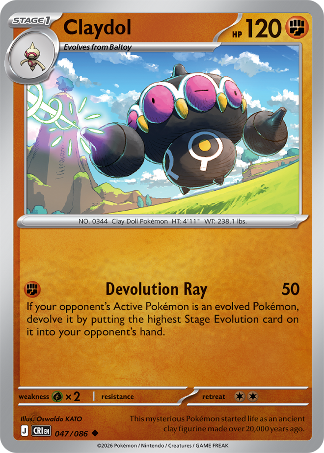 Claydol 047/086 — Chaos Rising