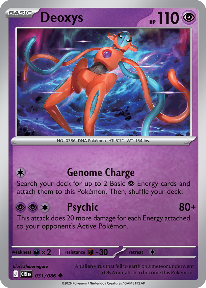 Deoxys 031/086 — Chaos Rising