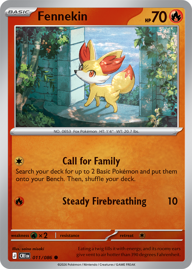 Fennekin 011/086 — Chaos Rising