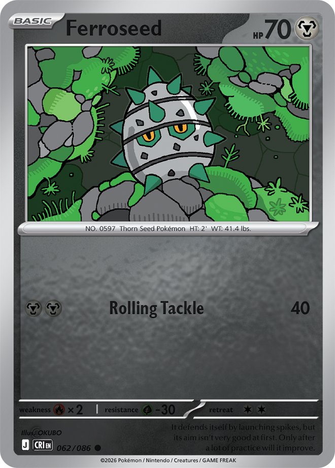 Ferroseed 062/086 — Chaos Rising
