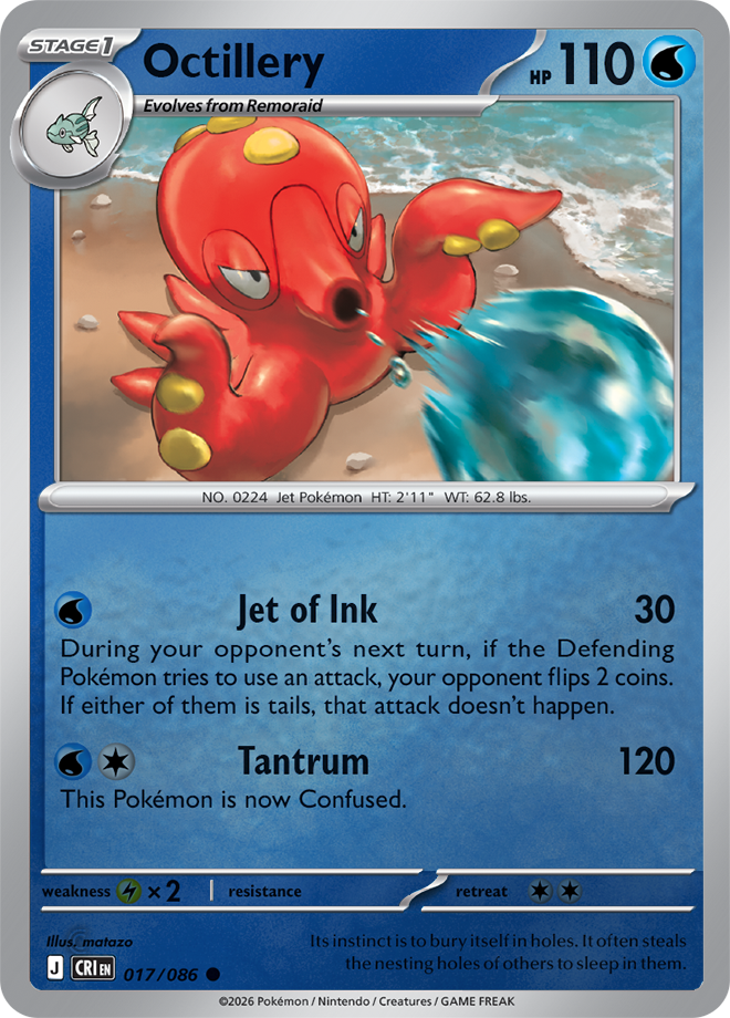 Octillery 017/086 — Chaos Rising