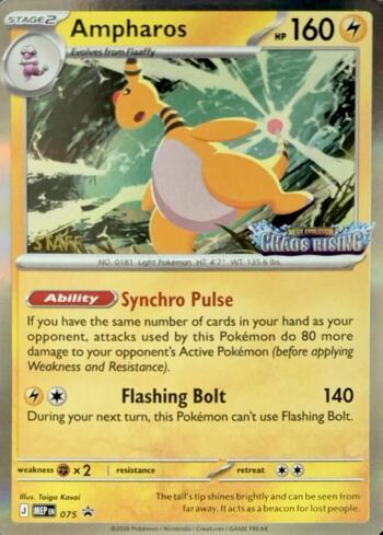 Ampharos [Staff] 075 — Mega Evolution Promos