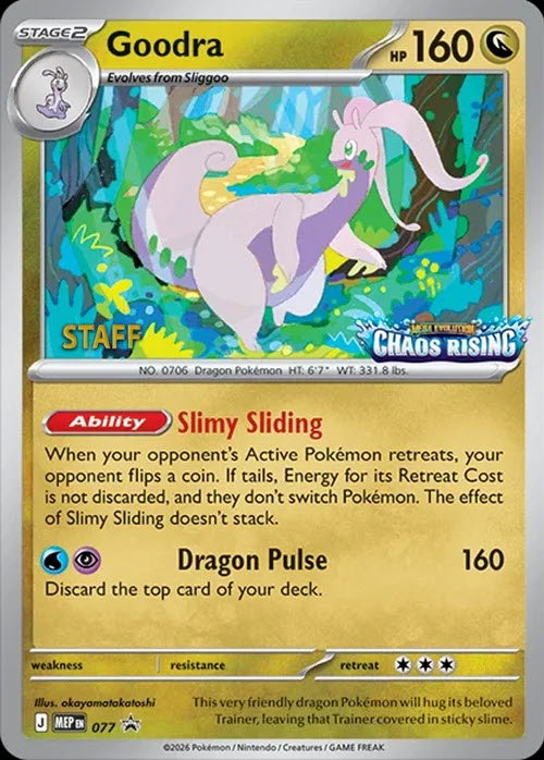 Goodra - 077 [Staff] - 077 - Mega Evolution Promos Pokemon - Collectr