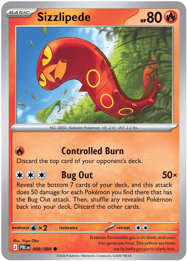 Sizzlipede 009/084 — Pitch Black