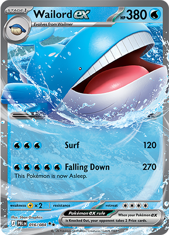 Wailord ex 016/084 — Pitch Black