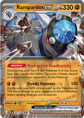 Rampardos ex 045/084 — Pitch Black