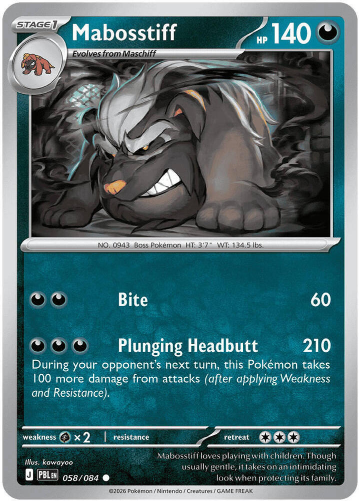 Mabosstiff 058/084 — Pitch Black