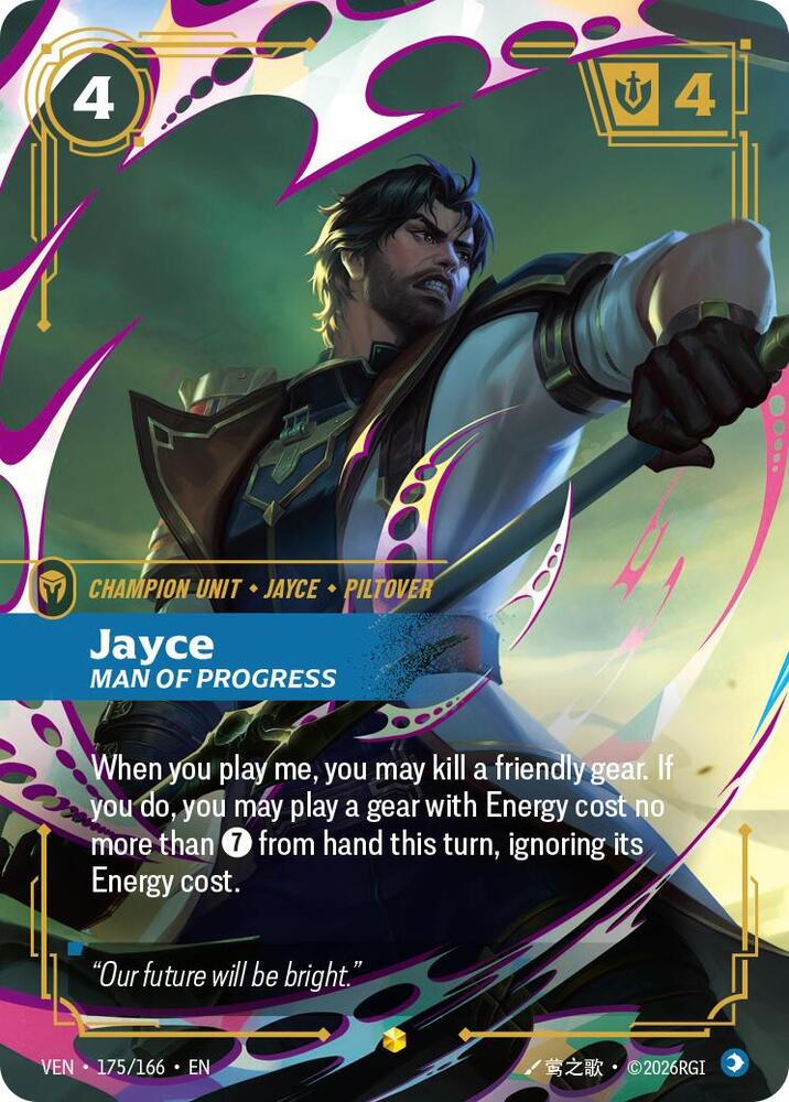 Jayce, Man of Progress 