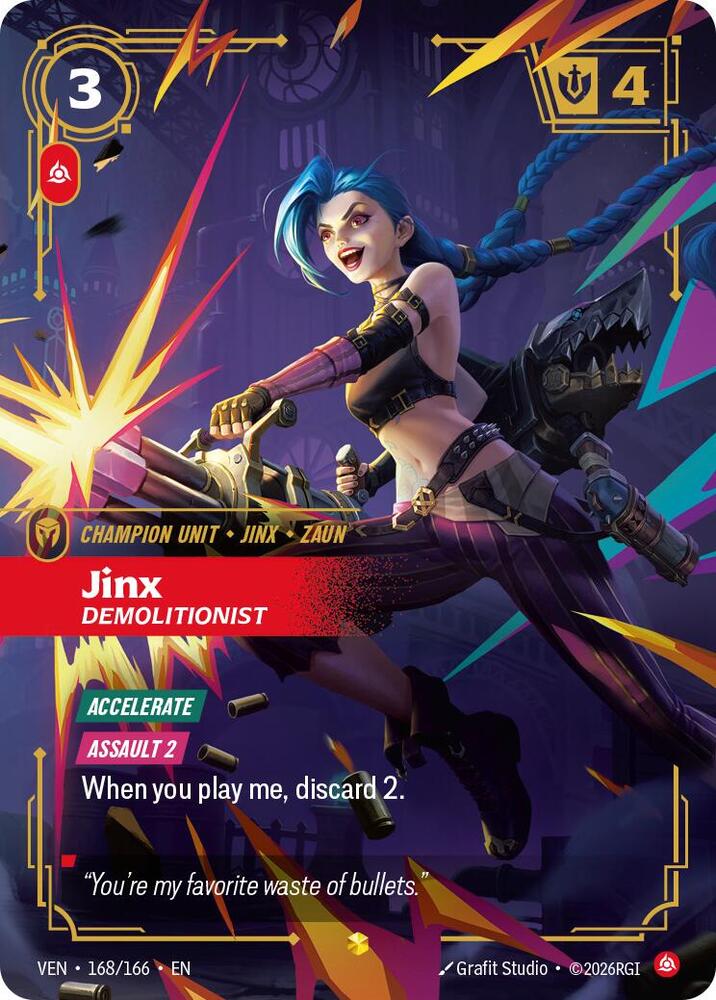 Jinx, Demolitionist (Overnumbered) 