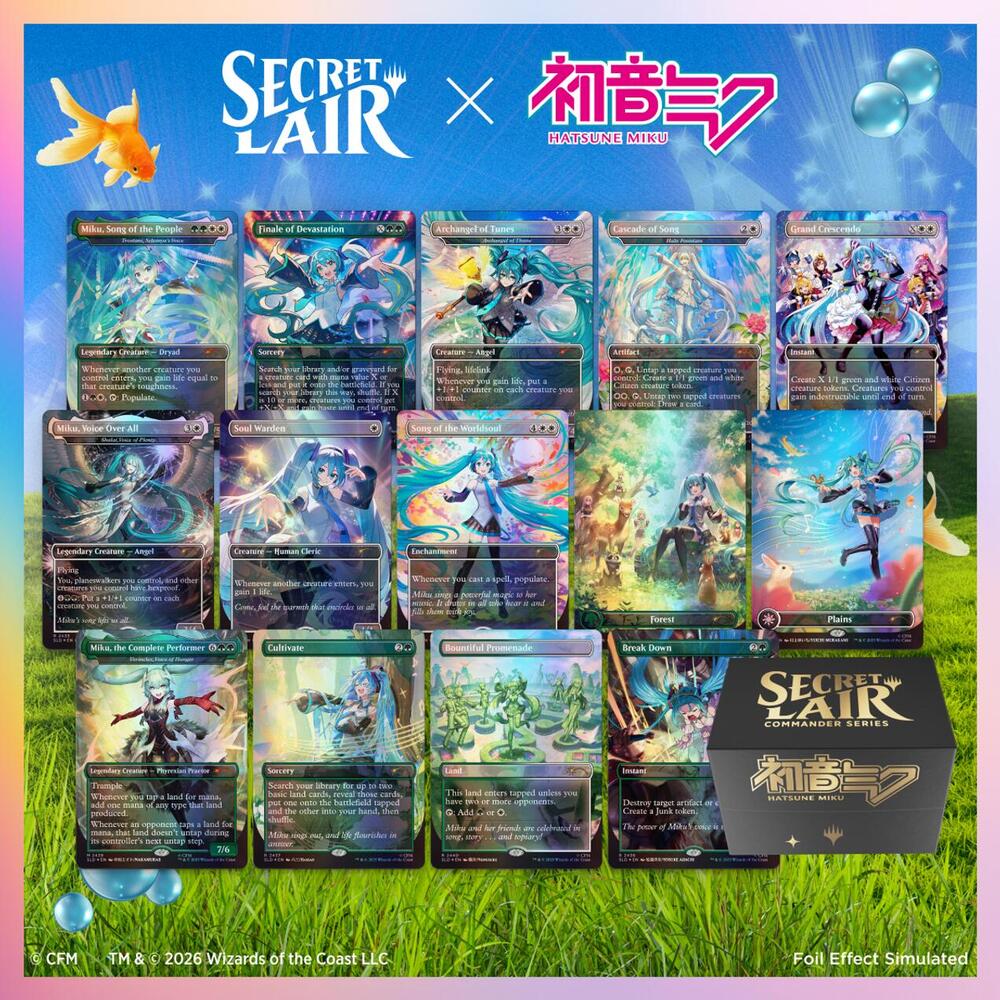 Secret Lair Commander Deck: Hatsune Miku 